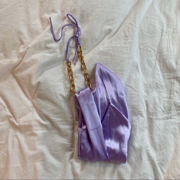 Colorful Natalie Kamila Lavender Scarf Top - Picture 2 of 3